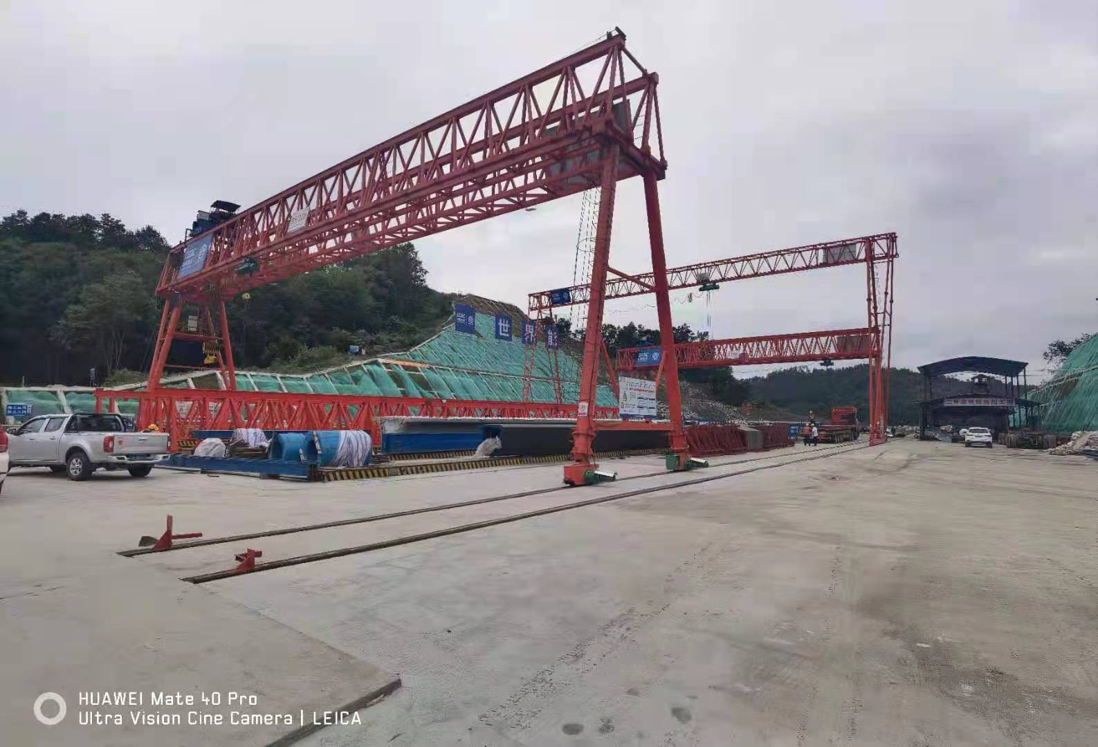 中國能建陜西項目MG95/10t-33m-10m、MH10t-38m-15m龍門吊